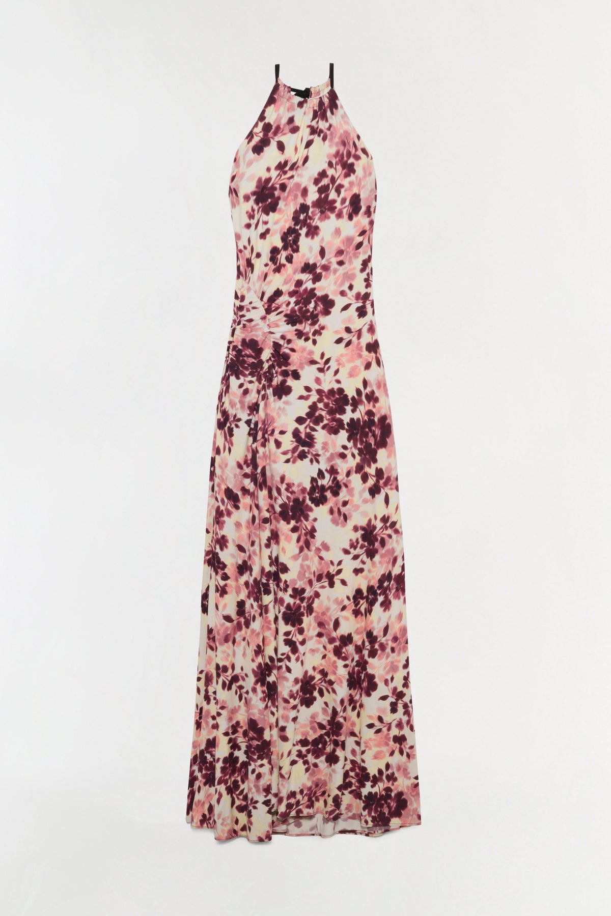 Cerin Draped Jersey Halter Maxi Dress
