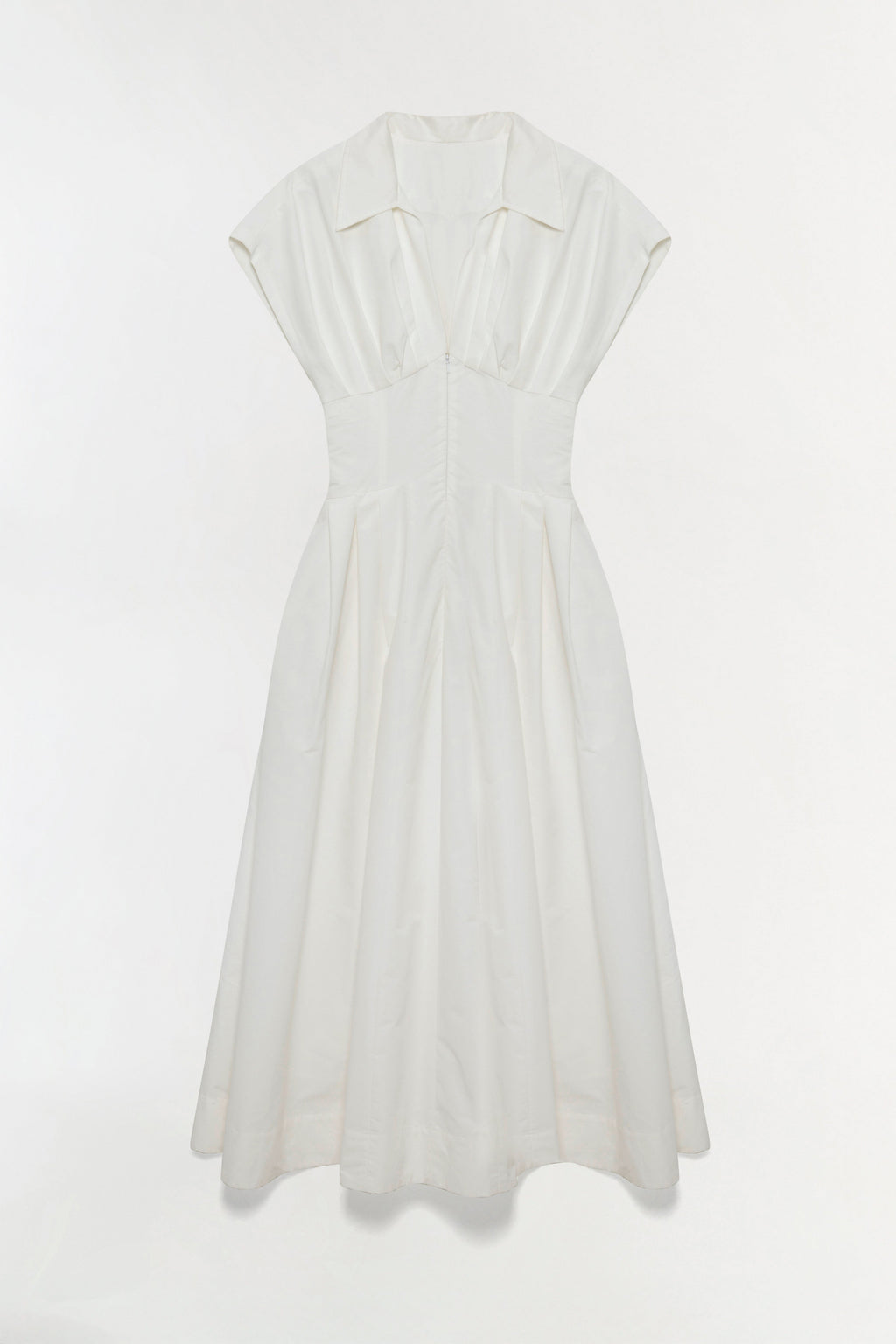 Farlow Cotton Faille Midi Dress