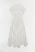 Farlow Cotton Faille Midi Dress