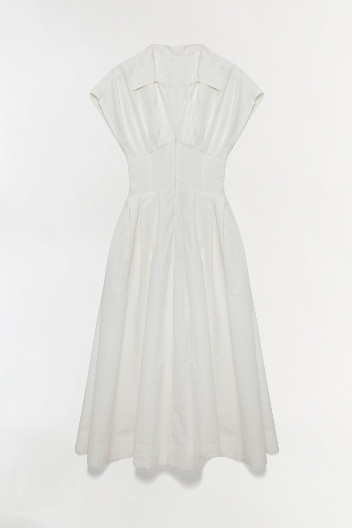 Farlow Cotton Faille Midi Dress