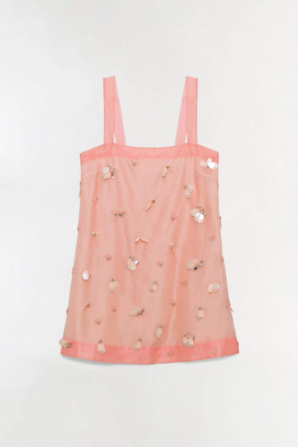 Sumi Embellished Organza Mini Dress