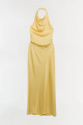 Reannon Draped Satin Gown