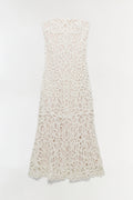 Clairis Lace Bustier Midi Dress
