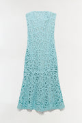Clairis Lace Bustier Midi Dress