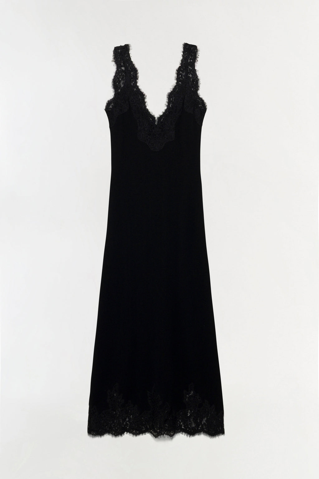 Zinnia Lace Cashmere Midi Dress
