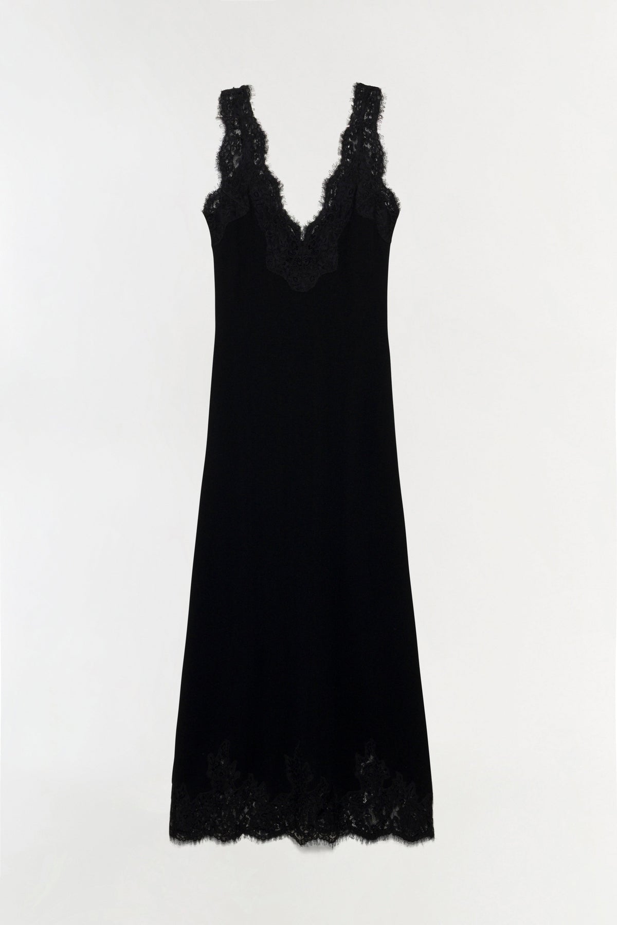 Zinnia Lace Cashmere Midi Dress