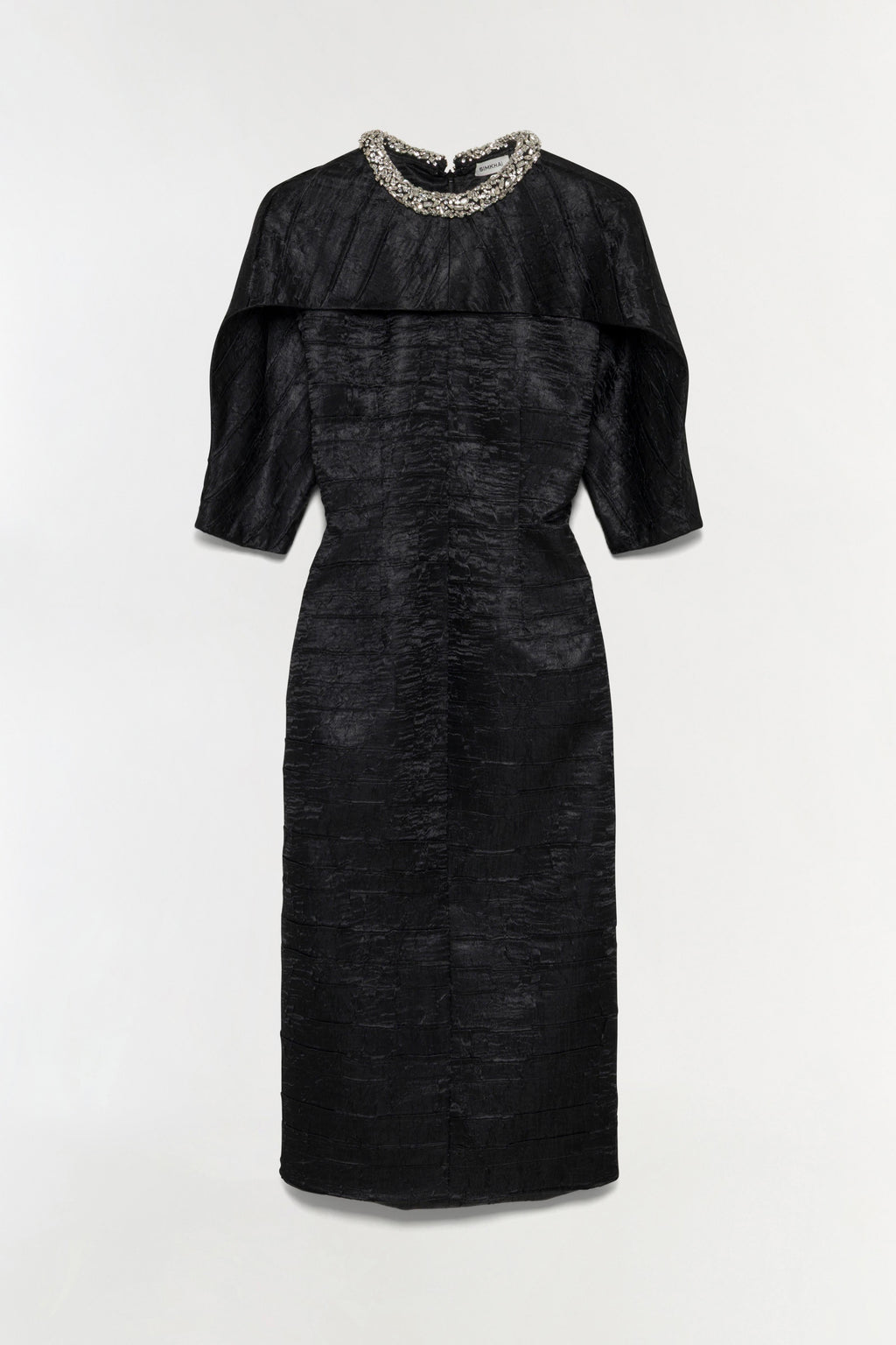 Ashleigh Embellished Satin Midi Dress
