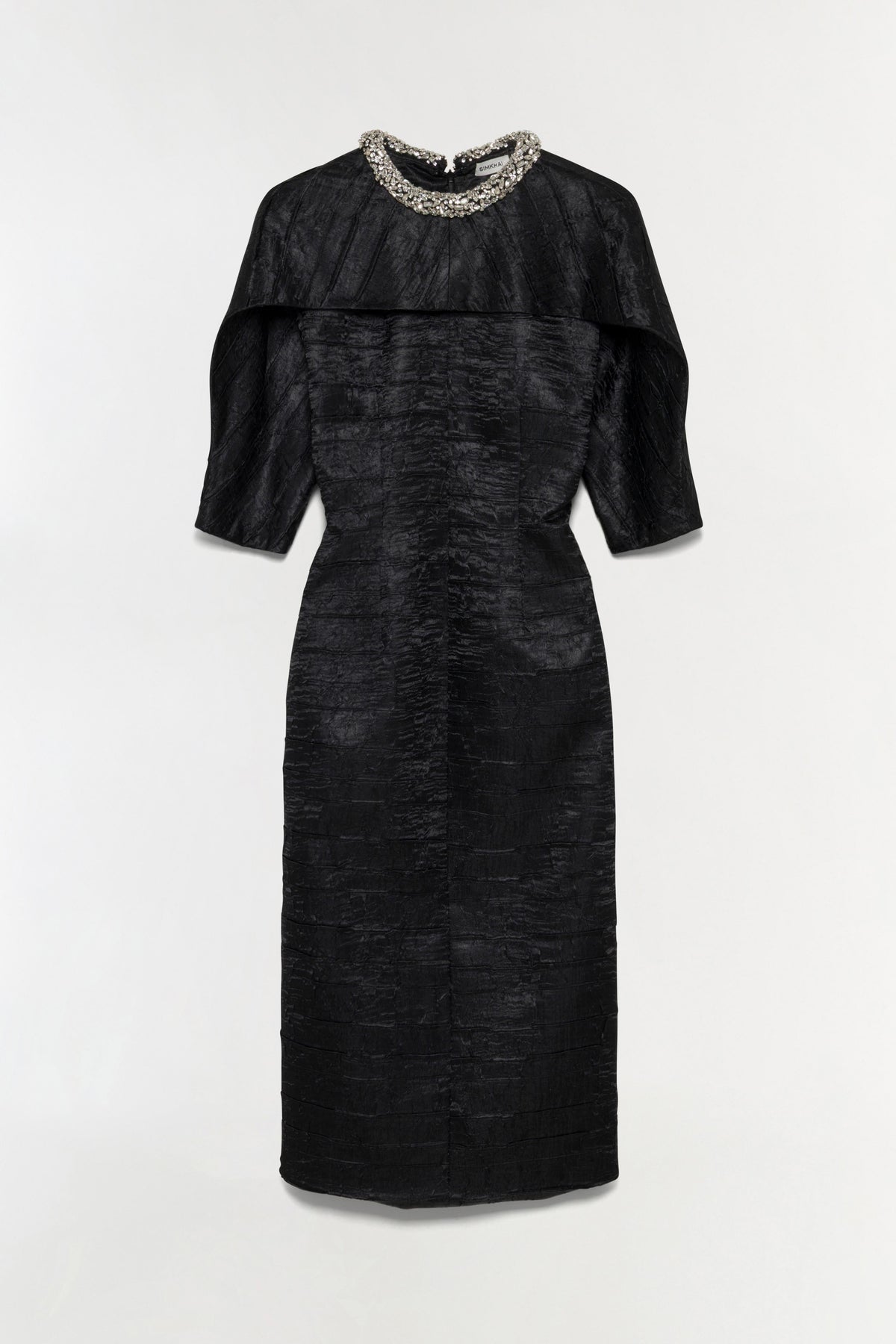 Ashleigh Embellished Satin Midi Dress