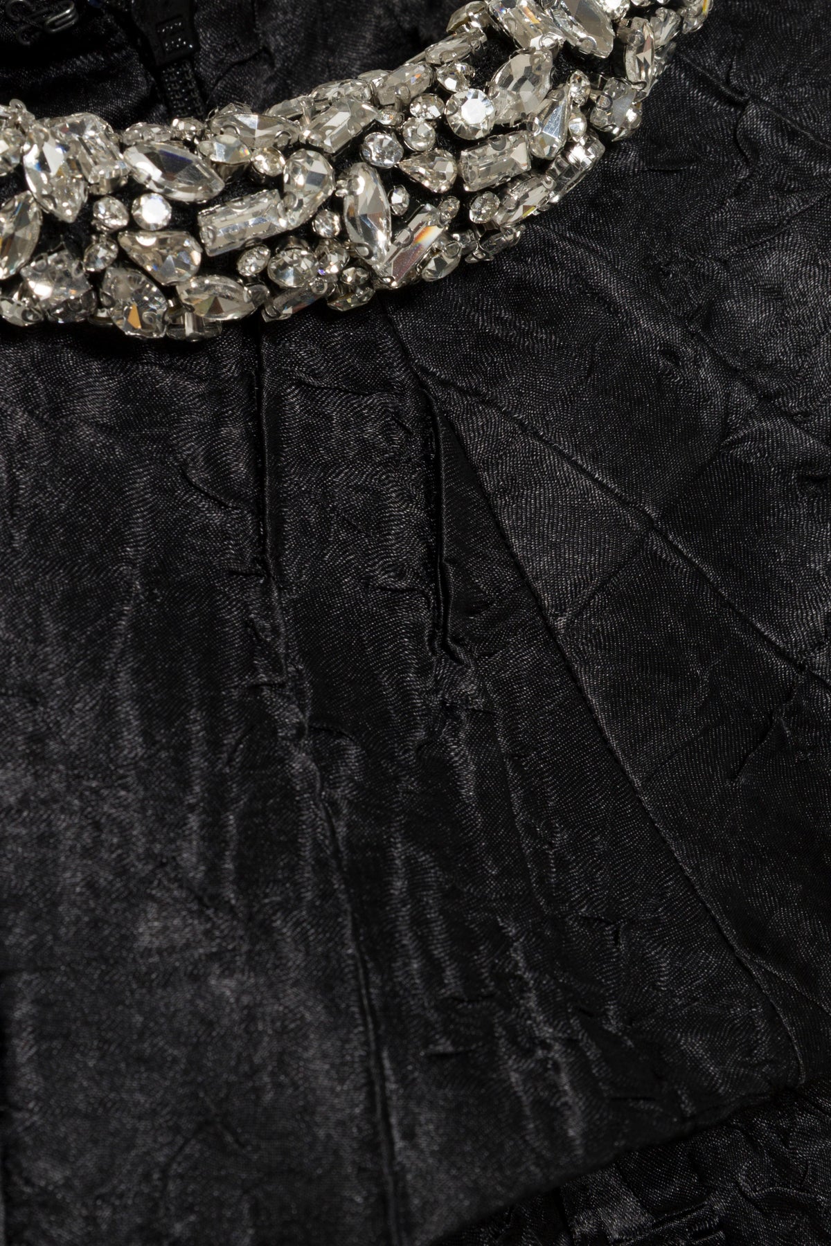Ashleigh Embellished Satin Midi Dress