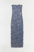 Serafina Strapless Embellished Gown