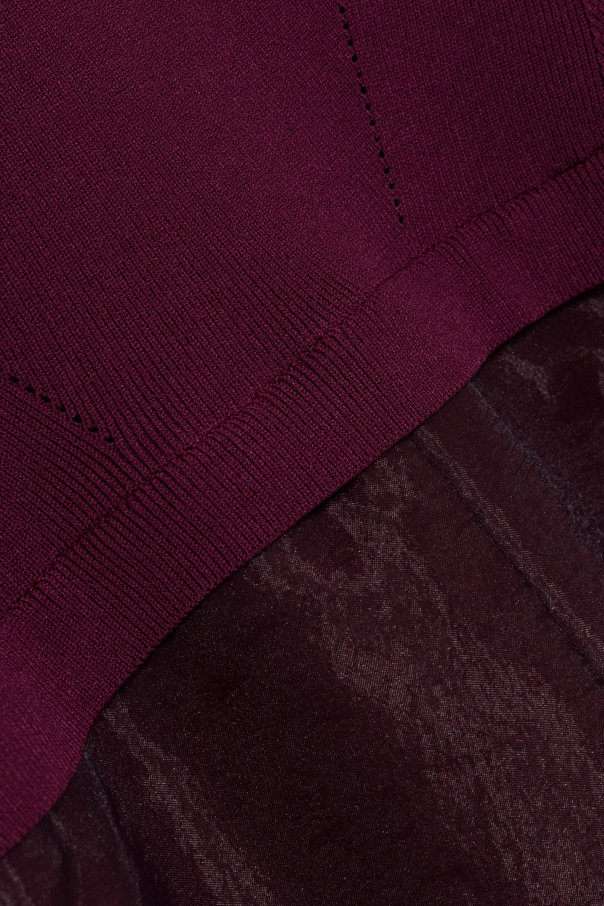 Maril Knit Organza Midi Dress
