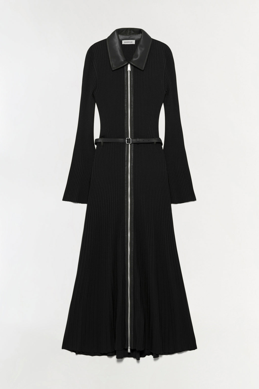 Ismelle Collared Knit Midi Dress