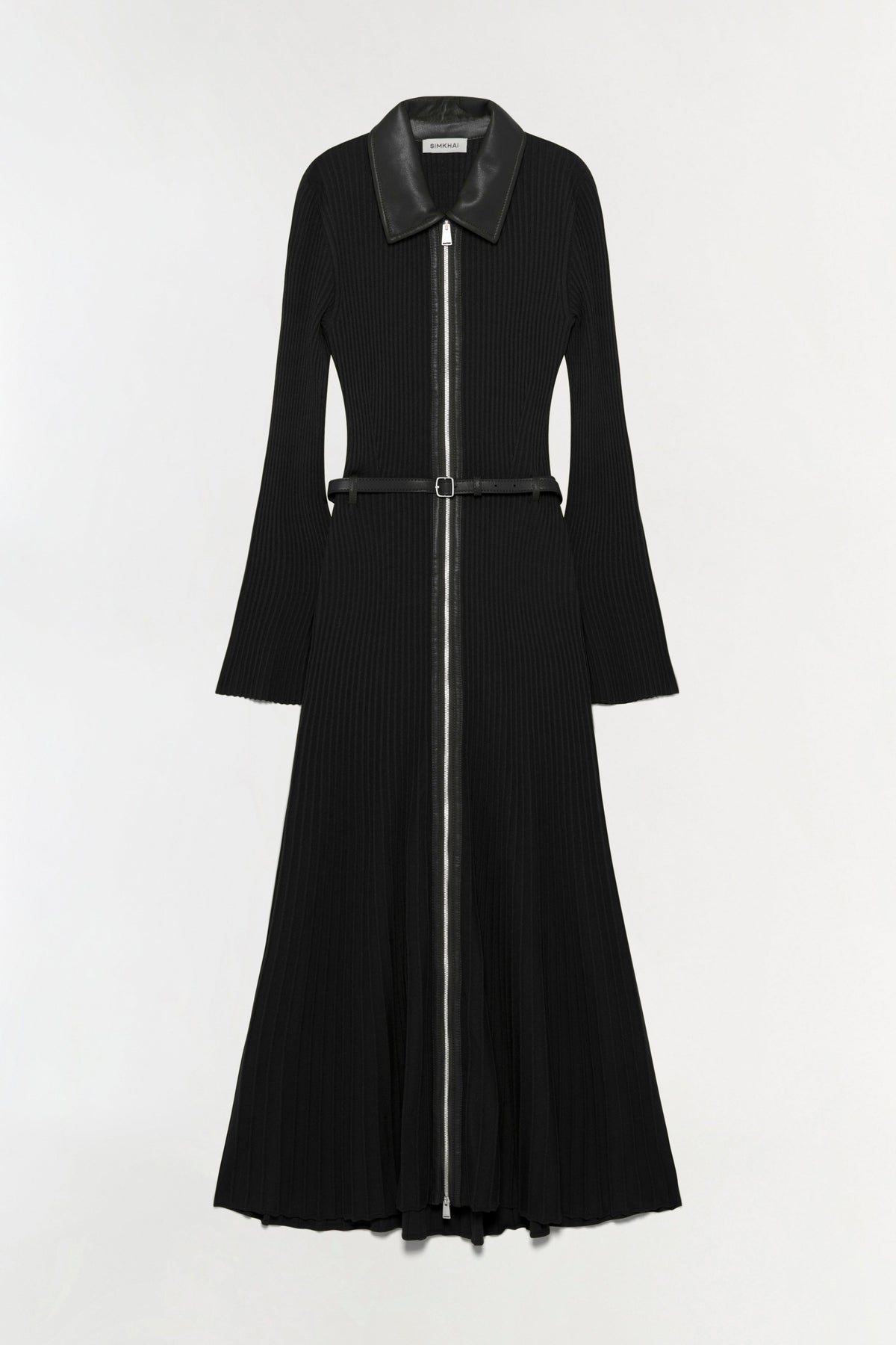Ismelle Collared Knit Midi Dress