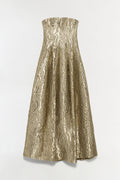 Celeste Metallic Jacquard Gown