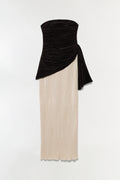 Laia Plisse Bustier Gown