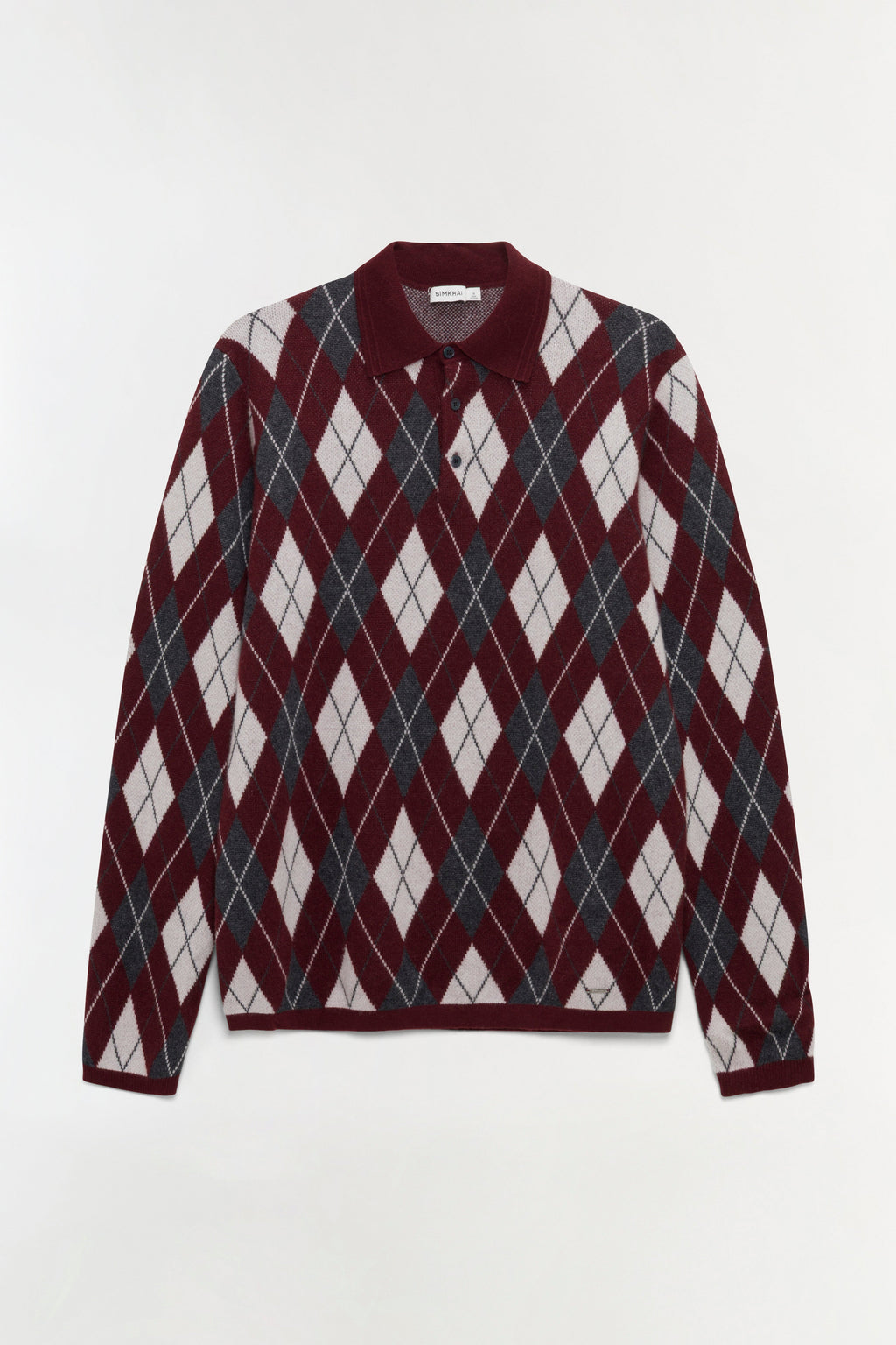 Callum Cashmere Argyle Polo