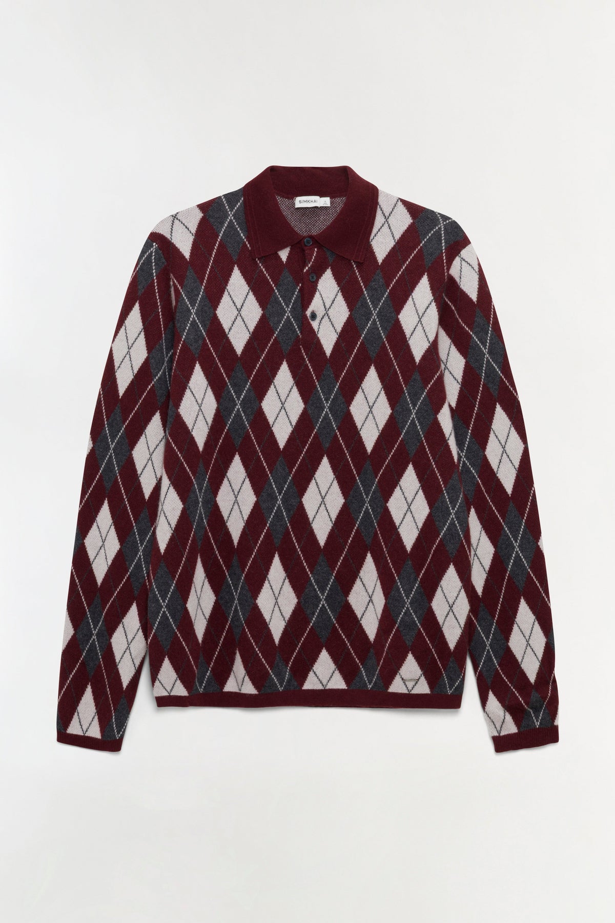 Callum Cashmere Argyle Polo