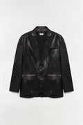 Linden Leather Blazer