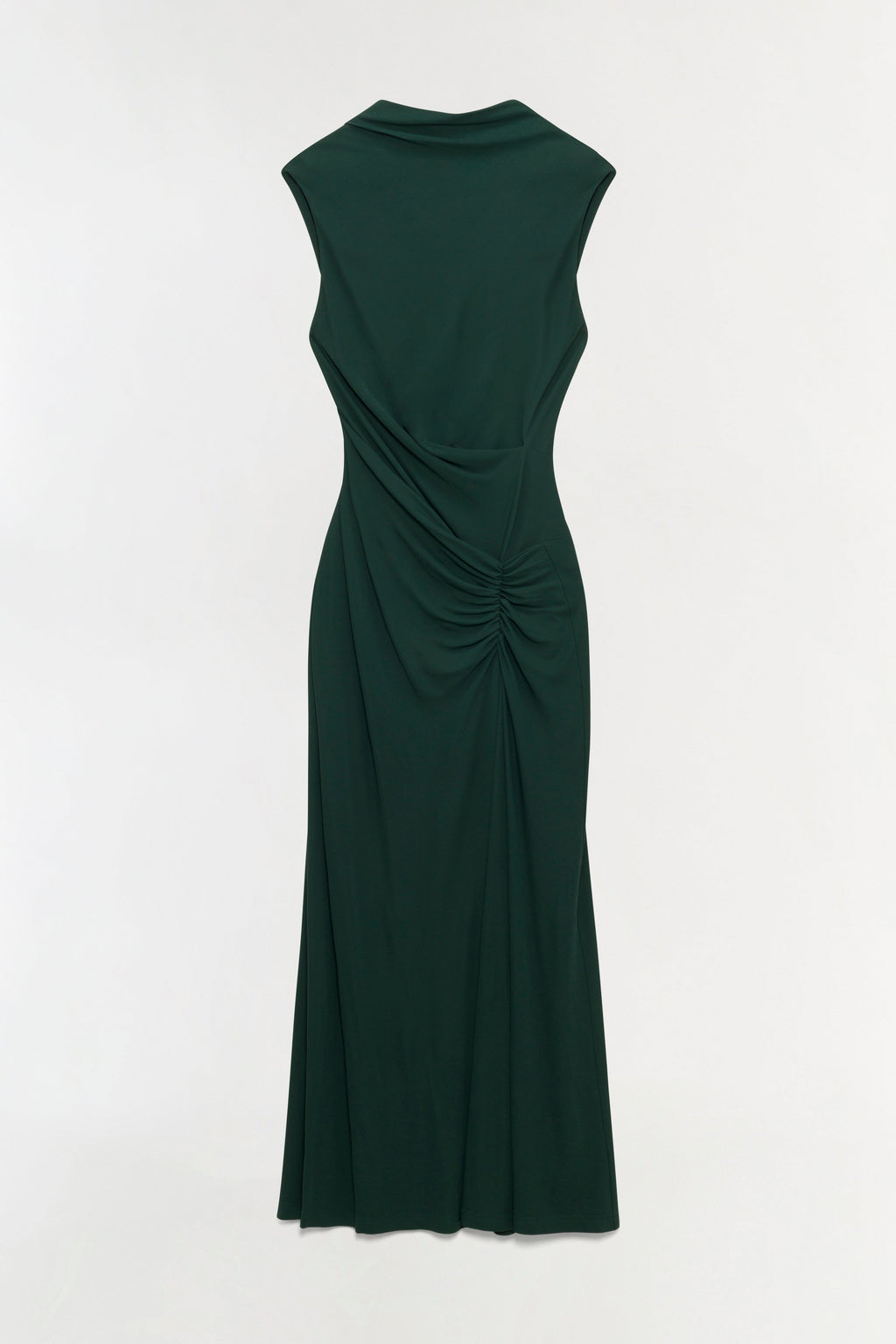 Acacia Draped Jersey Midi Dress