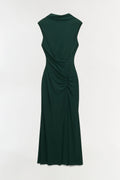 Acacia Draped Jersey Midi Dress