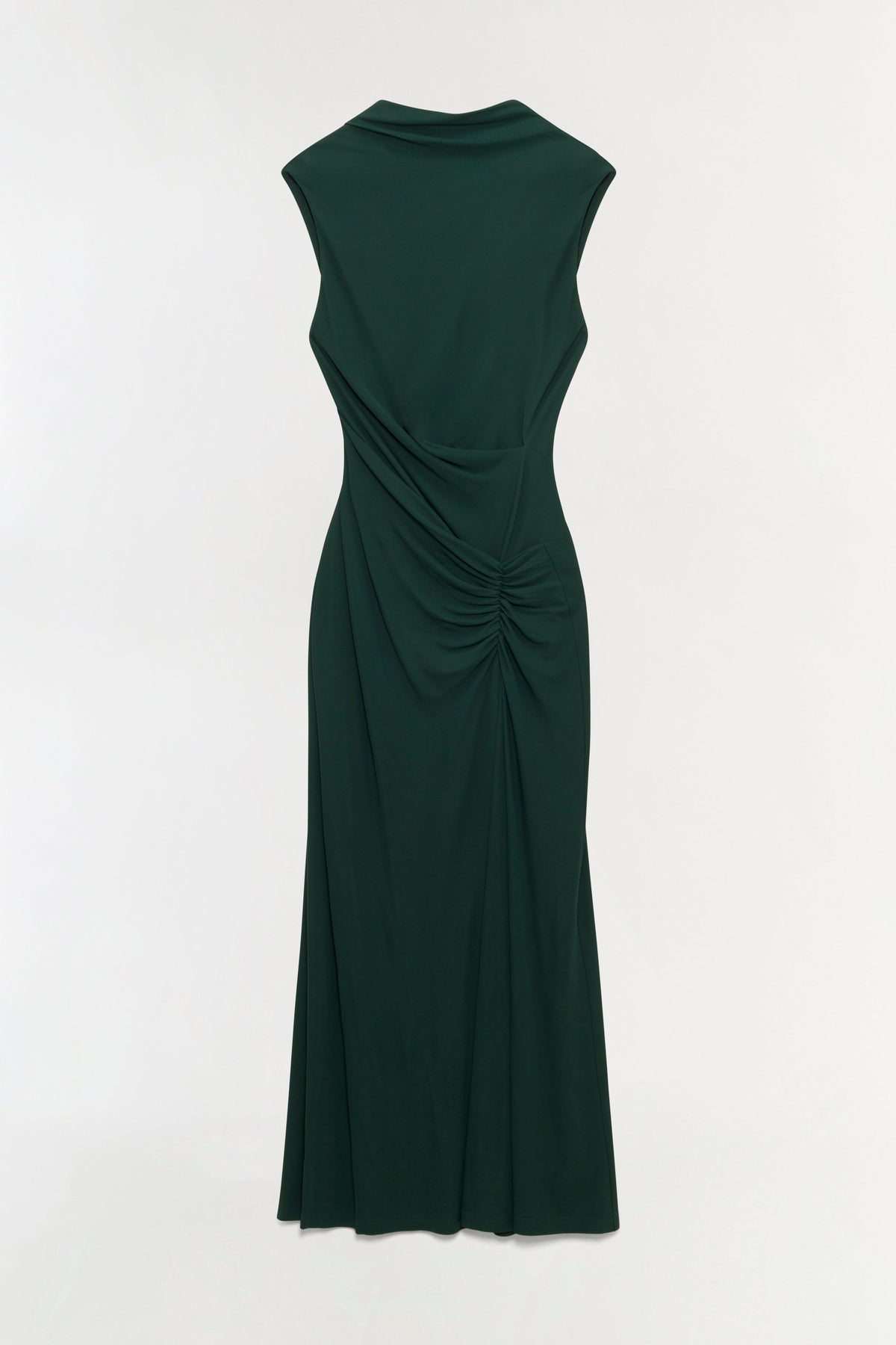 Acacia Draped Jersey Midi Dress