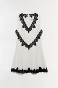 Minna Cotton Faille Lace Mini Dress