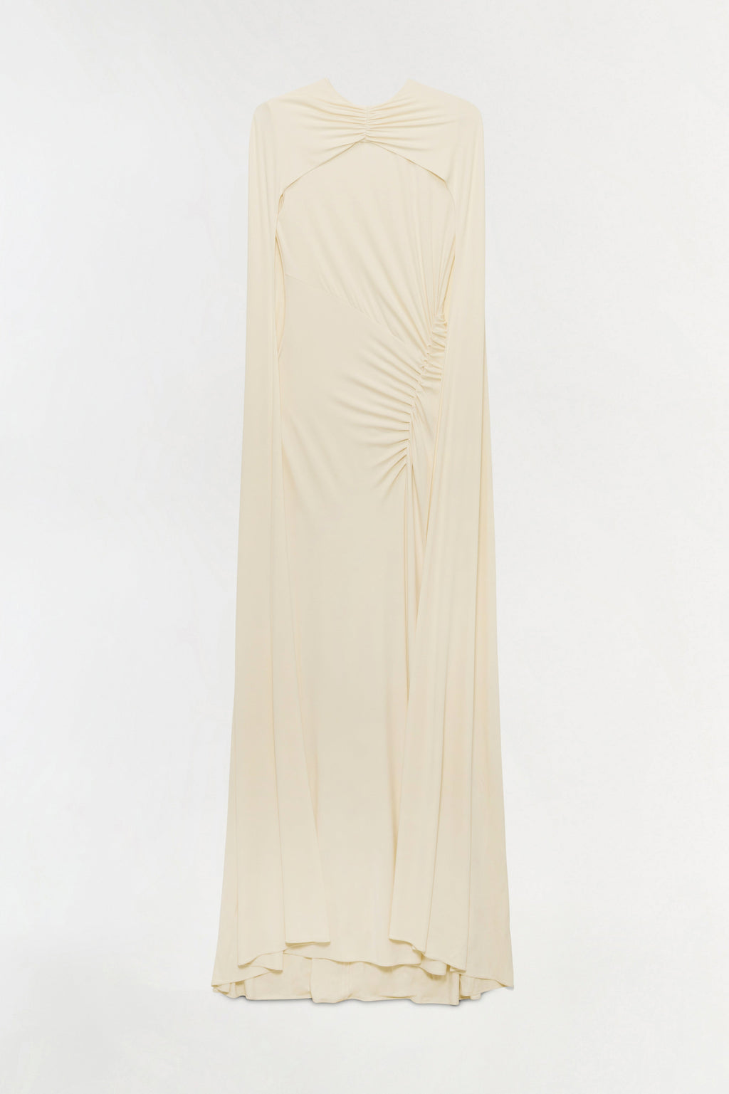 Demi Draped Jersey Cape Gown