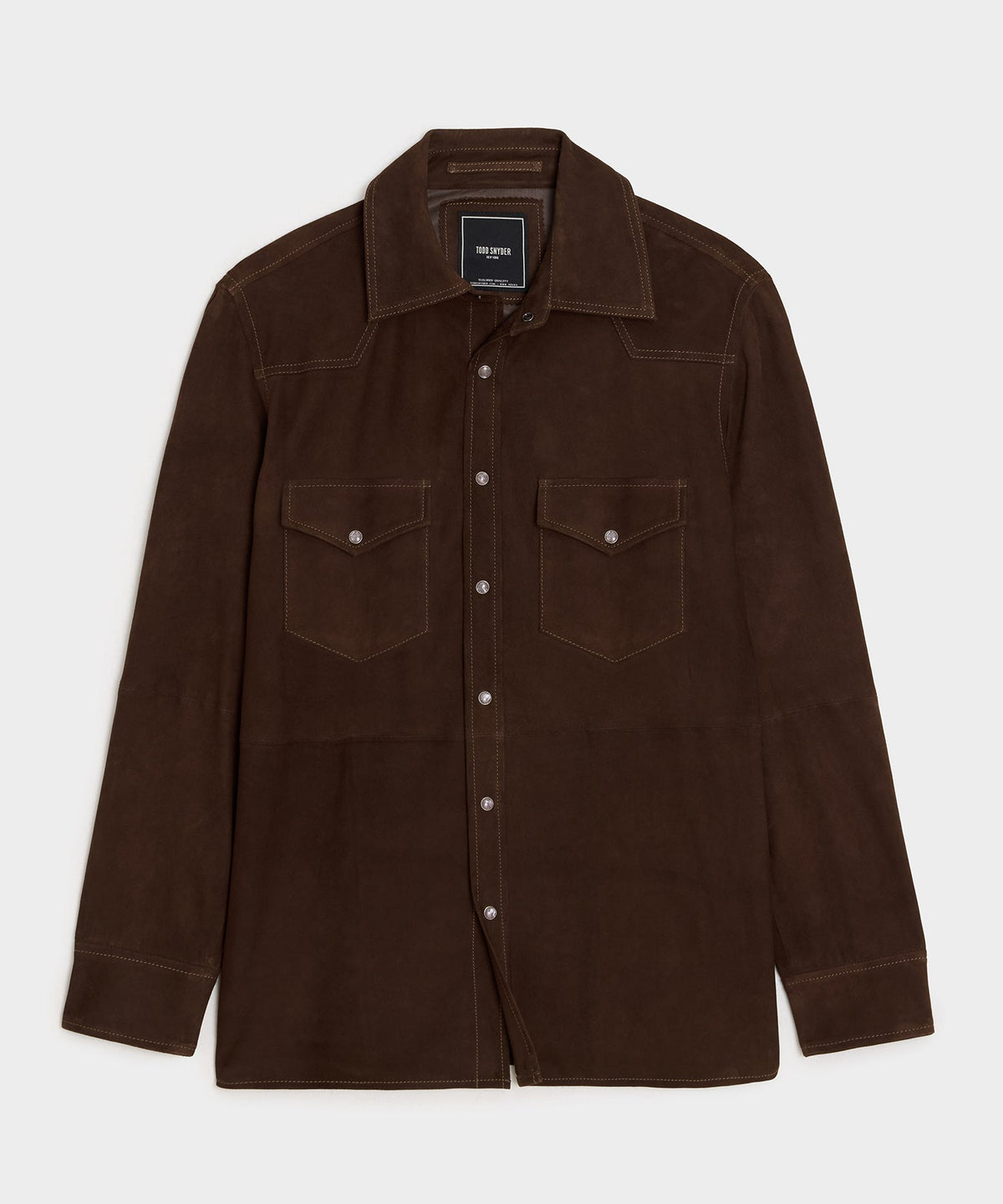 Italian Suede Western Shirt Jacket