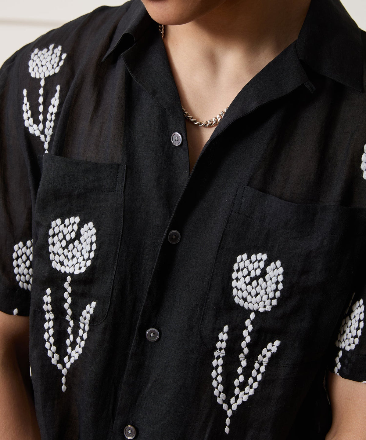 Embroidered Capri Shirt