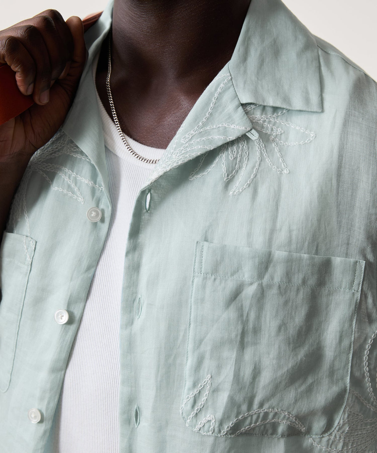 Embroidered Capri Shirt