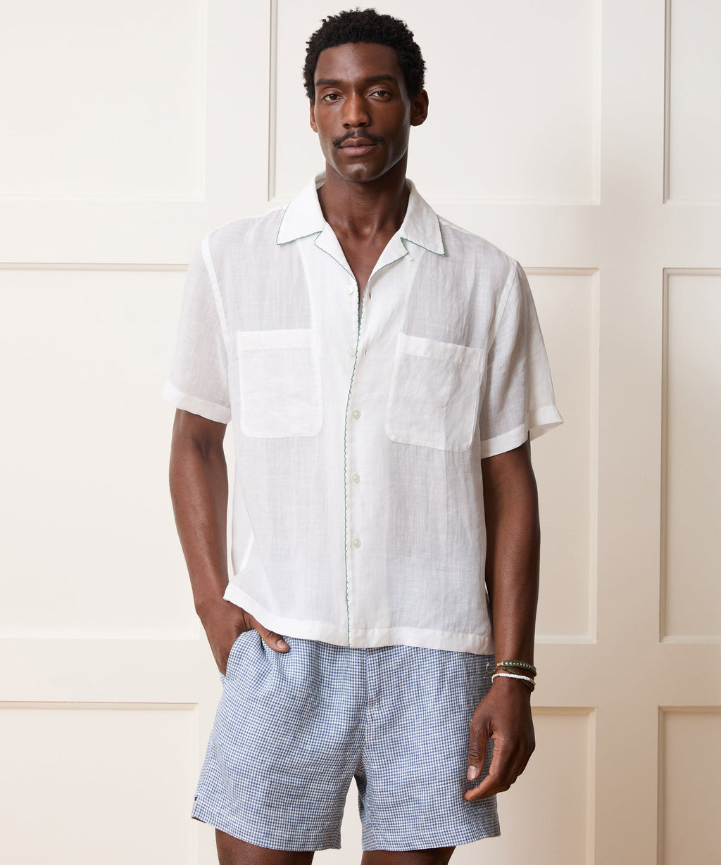 Embroidered Capri Shirt