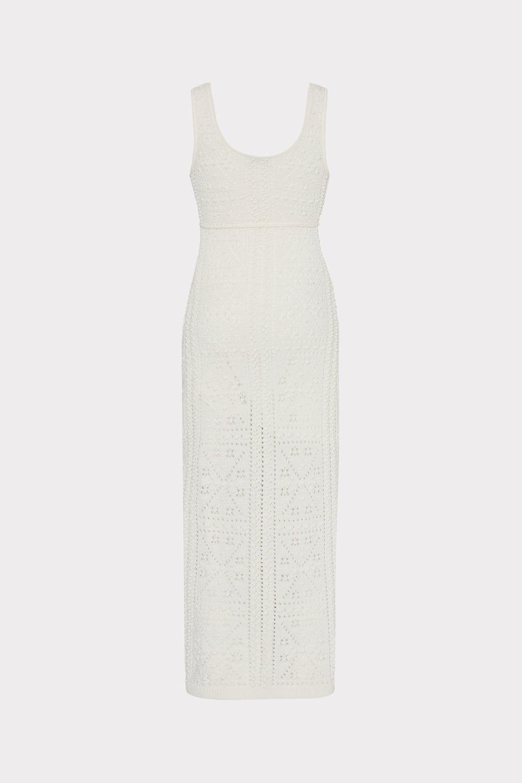 Bubble Pointelle Knit Midi Dress