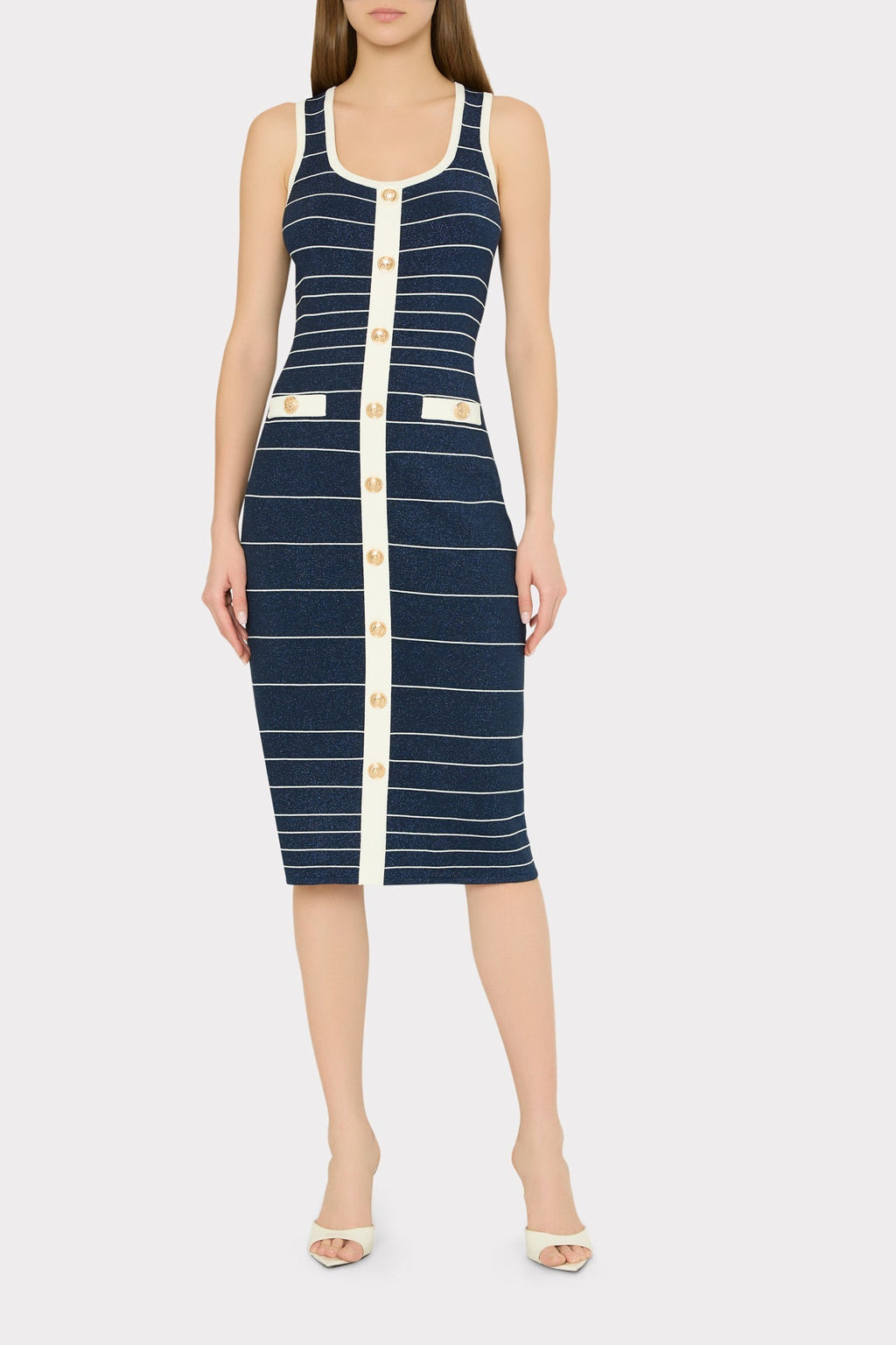 Mari Stripe Midi Dress