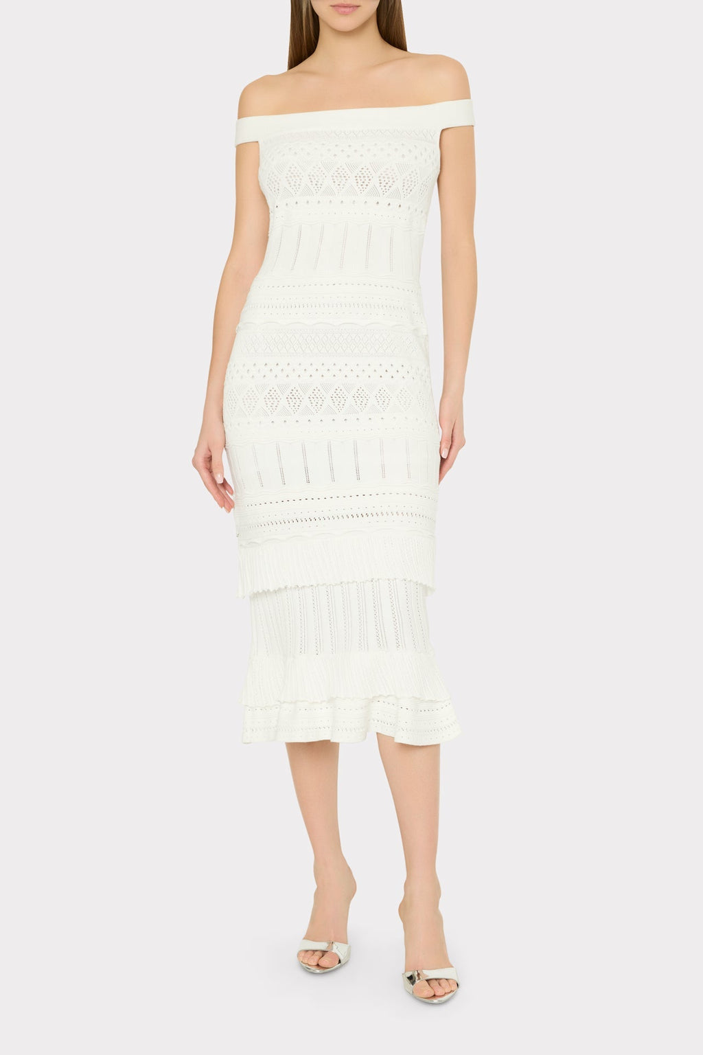 Maven Ruffle Midi Dress