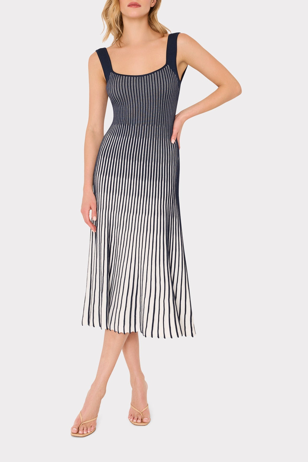 Jolie Textured Midi Dress