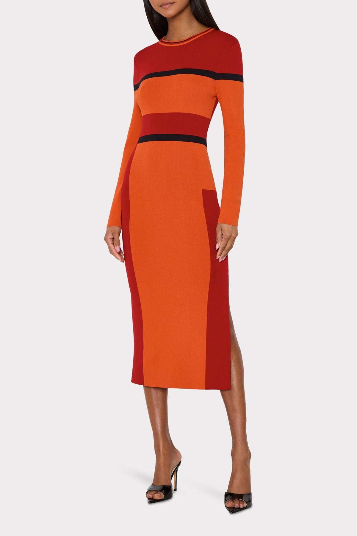 Shohona Long Sleeve Midi Dress