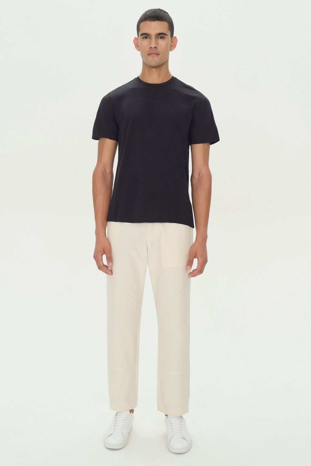 Smooth Cotton Crewneck