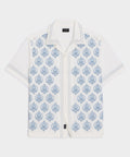 Embroidered Voile Capri Shirt