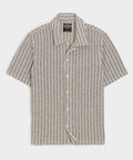 Italian Bouclé Knit Cabana Shirt