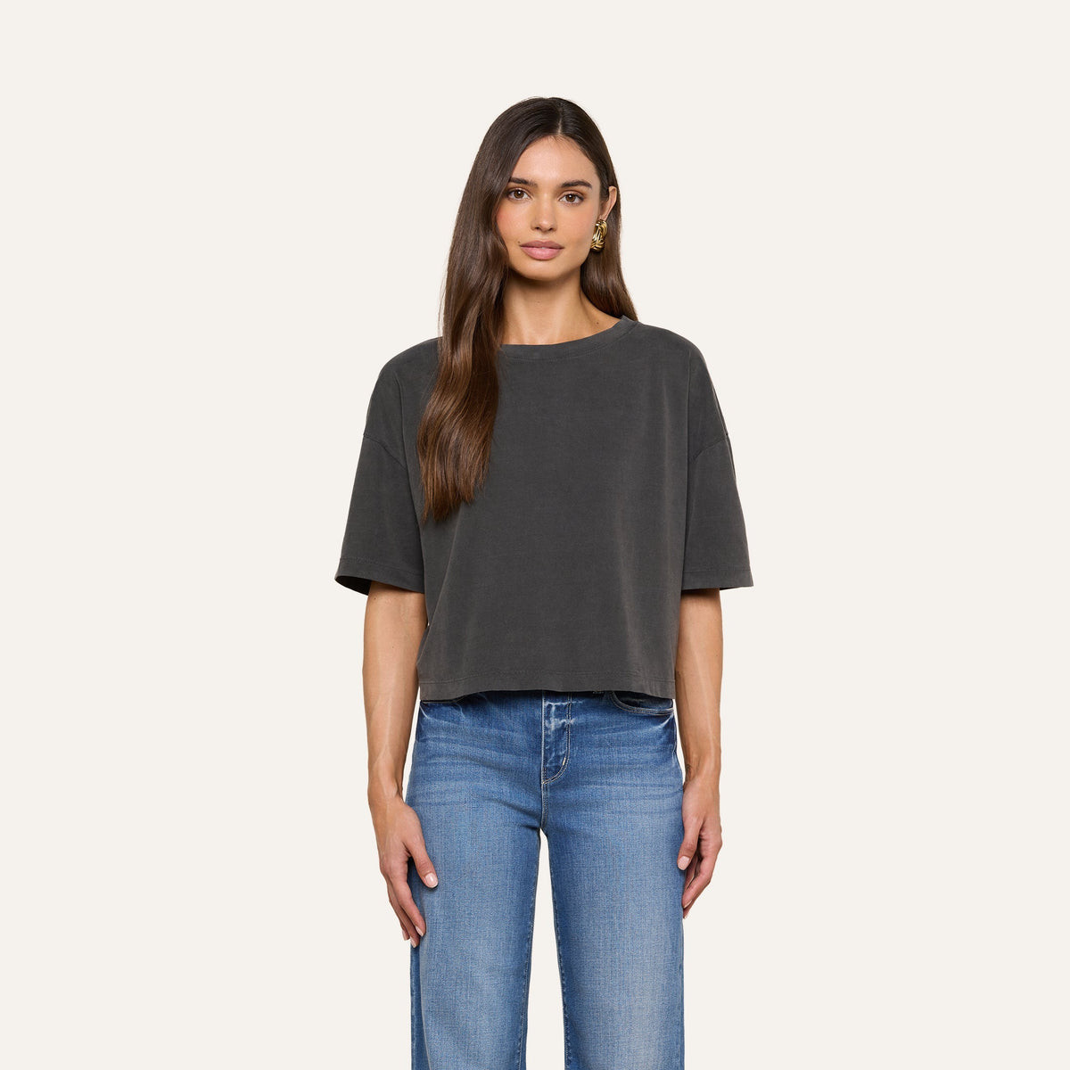 Daria Oversized Cropped Tee