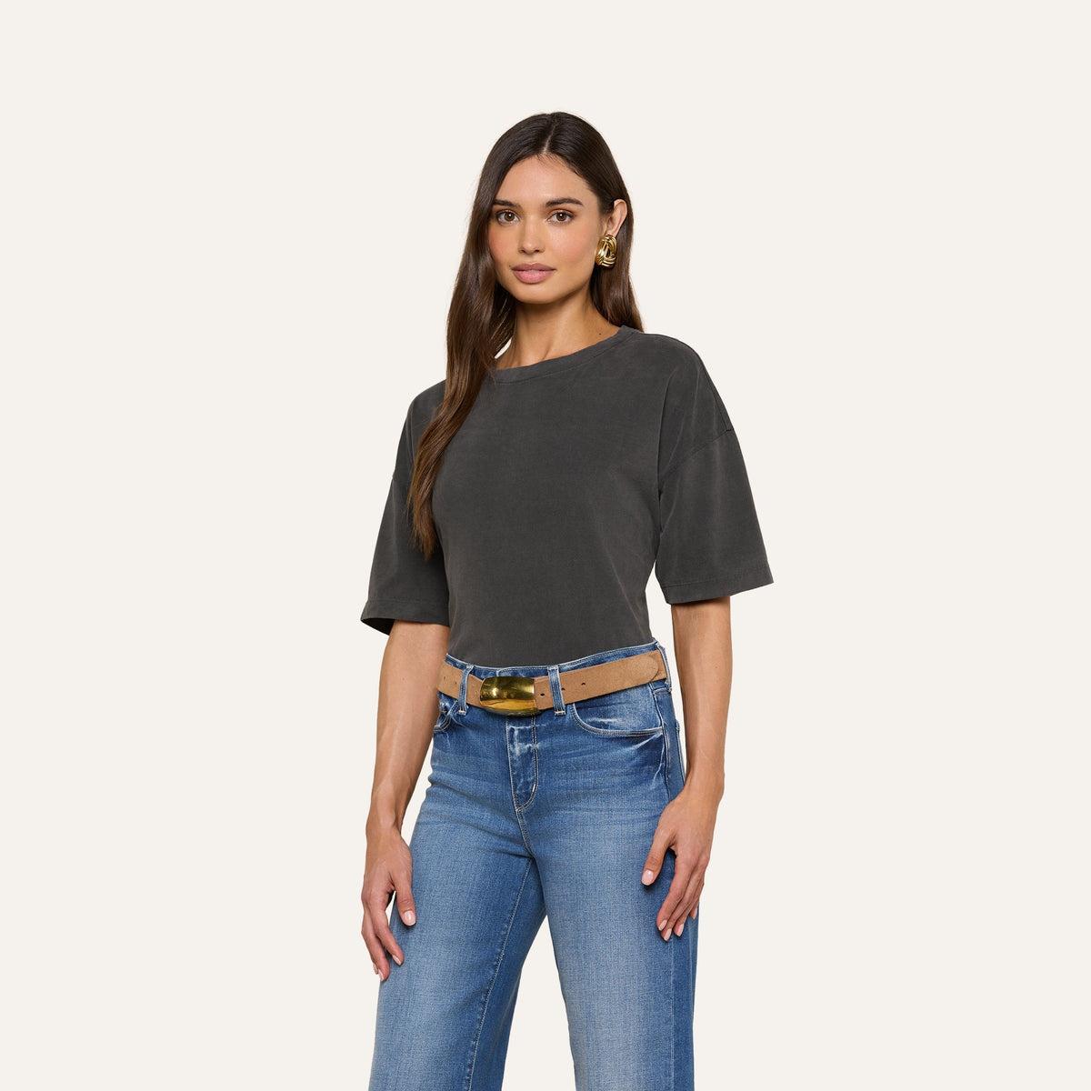 Daria Oversized Cropped Tee