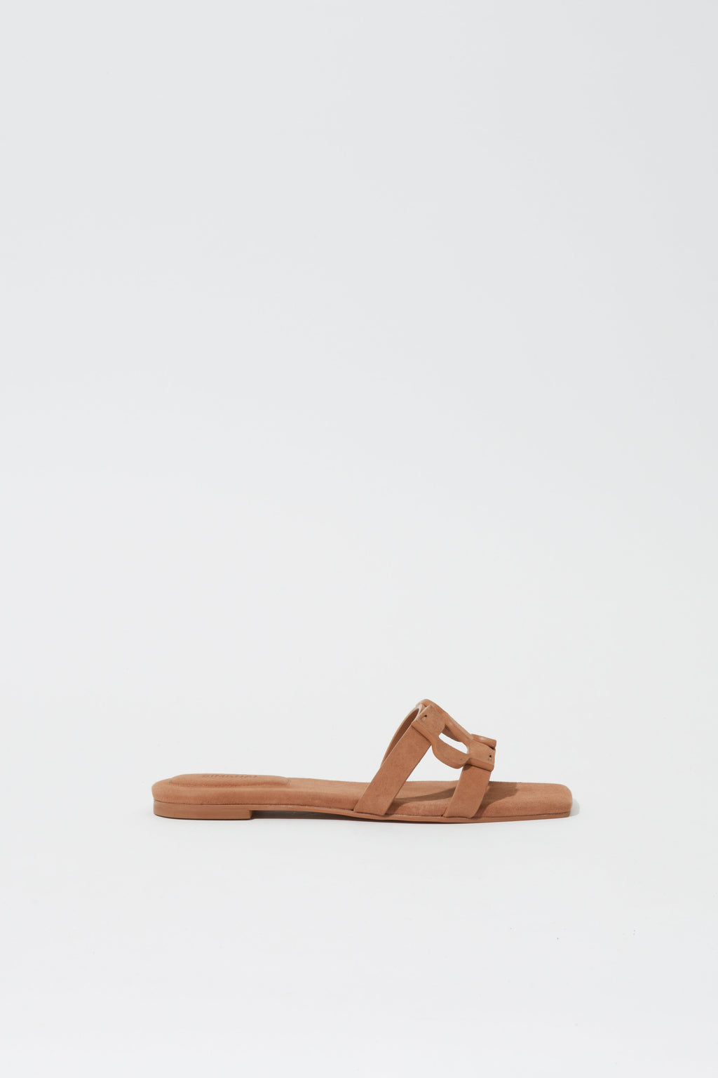 Simkhai Monogram Suede Flat Slide