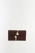 Amaya Nubuck Leather Clutch