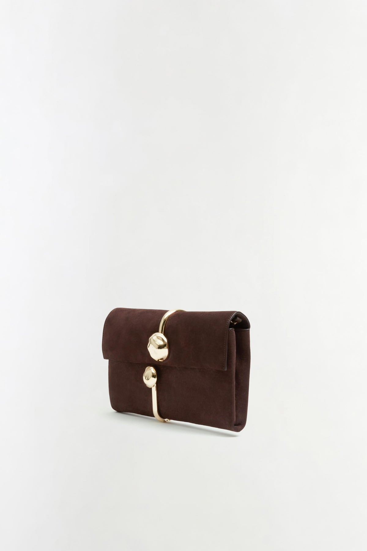 Amaya Nubuck Leather Clutch