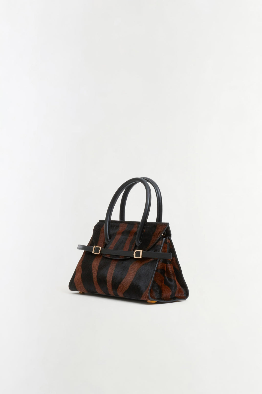 River Calf Hair Top Handle Bag
