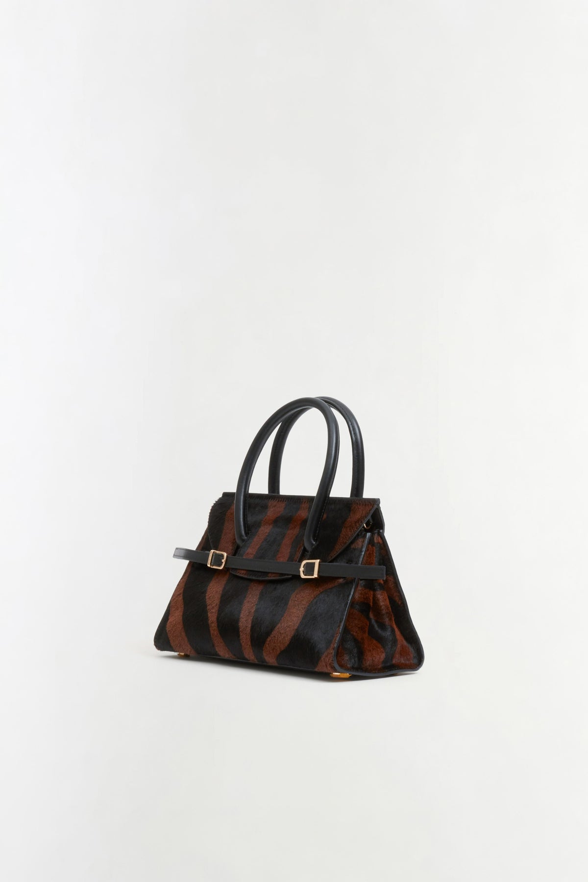 River Calf Hair Top Handle Bag