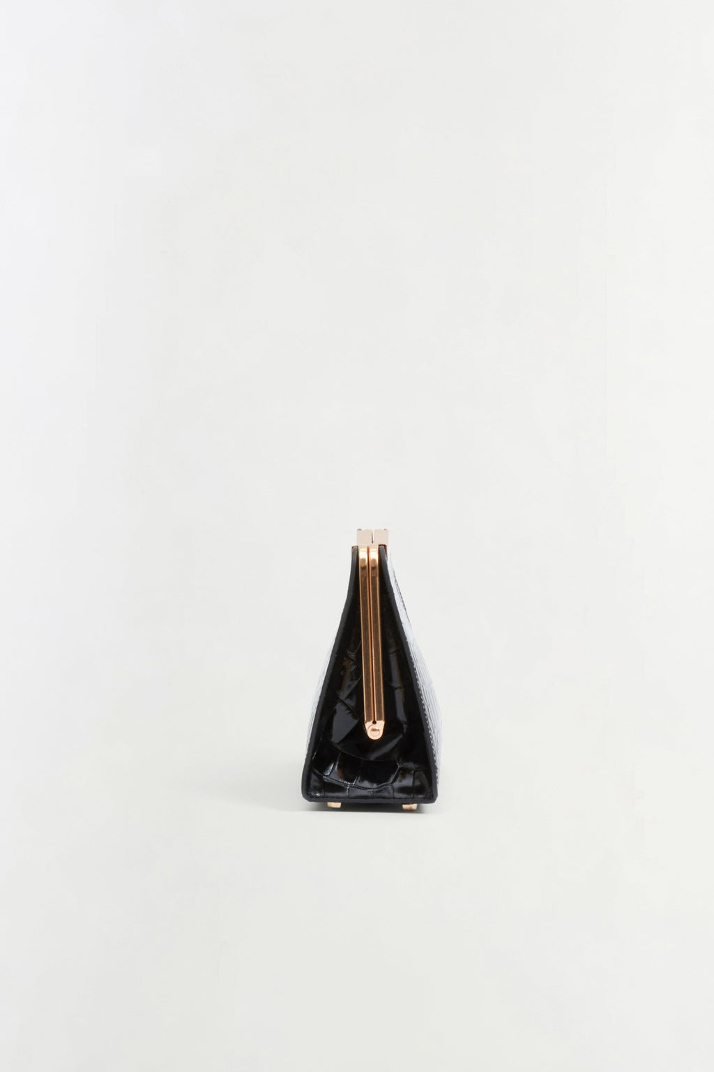Solange Croc-Embossed Leather Clutch