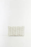 Morgan Woven Pearl Clutch