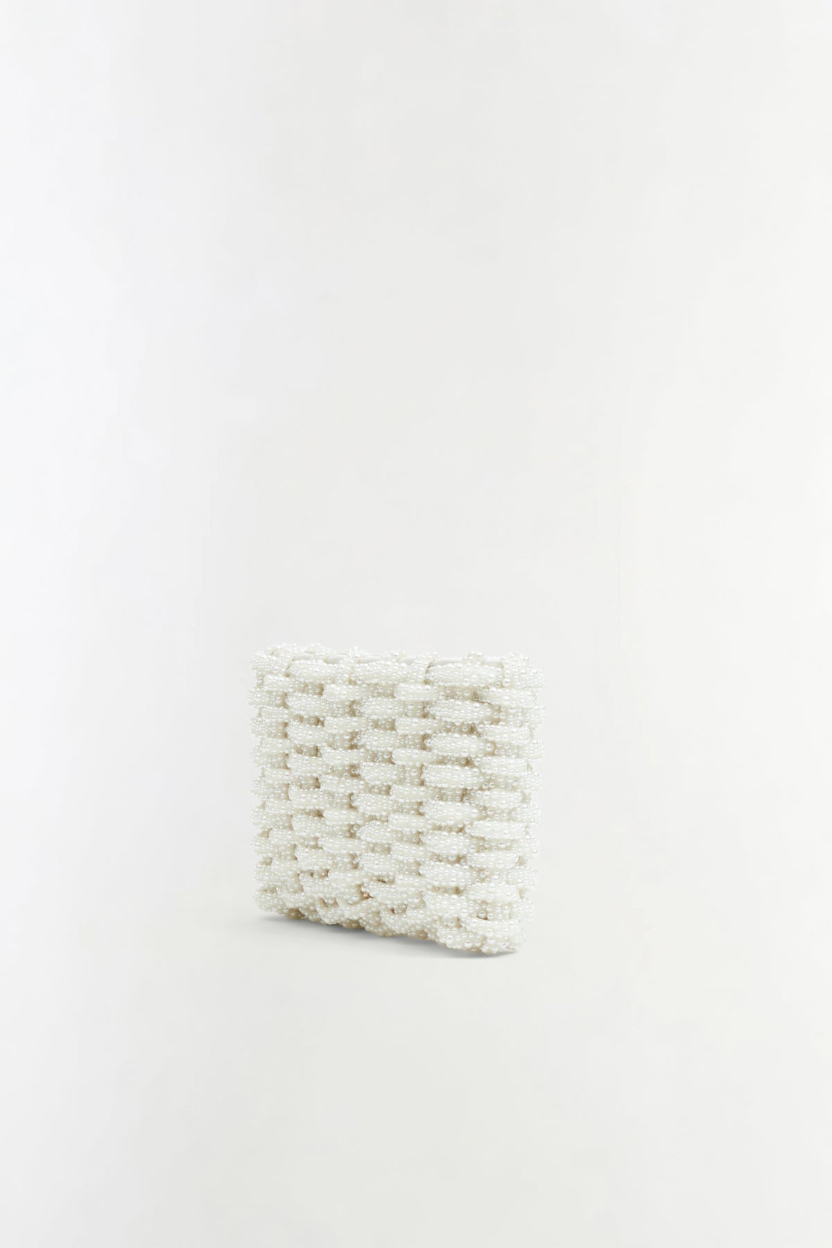 Morgan Woven Pearl Clutch