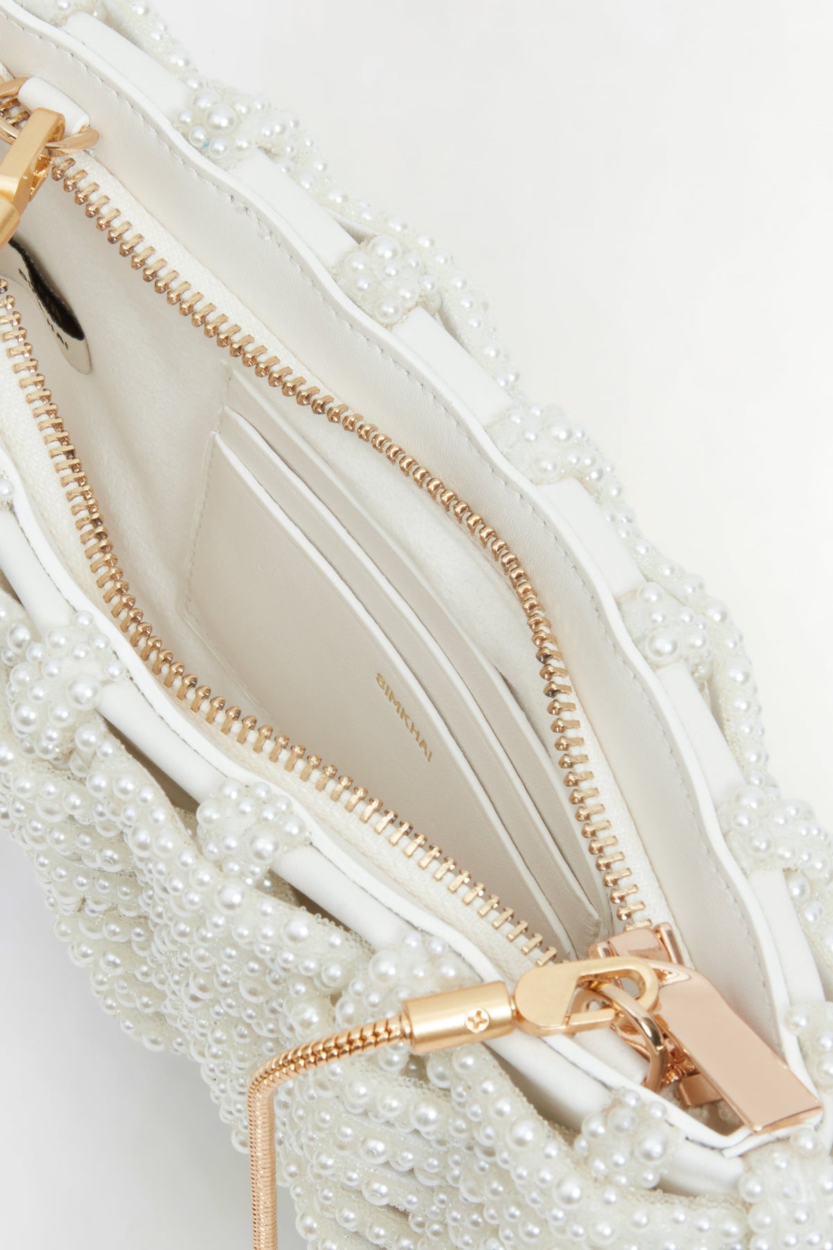 Morgan Woven Pearl Clutch